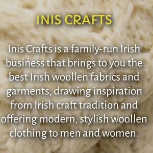Inis Crafts 100% Merino Wool Cardigan Sweater